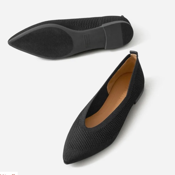 Everlane Shoes - EVERLANE The 40-Hour Flat in ReKnit BLACK 10